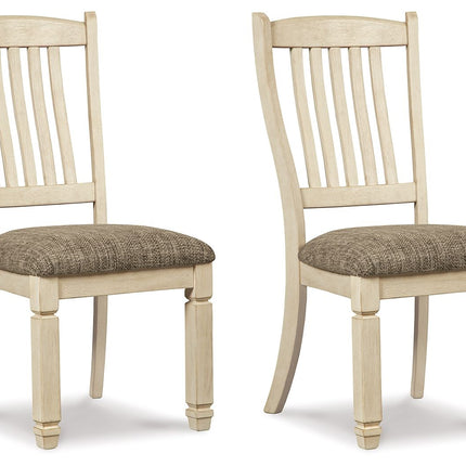 Bolanburg - Brown / Beige - Dining Uph Side Chair (Set of 2) - Rake Back Signature Design by Ashley® 