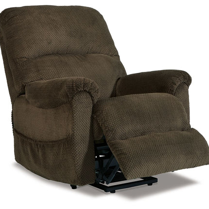 Shadowboxer - Chocolate - Power Lift Recliner Signature Design by Ashley® 