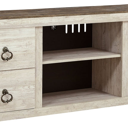 Willowton - TV Stand With Fireplace Option Ashley Furniture 