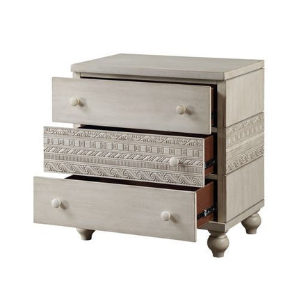 Roselyne - Nightstand - Antique White Finish ACME 