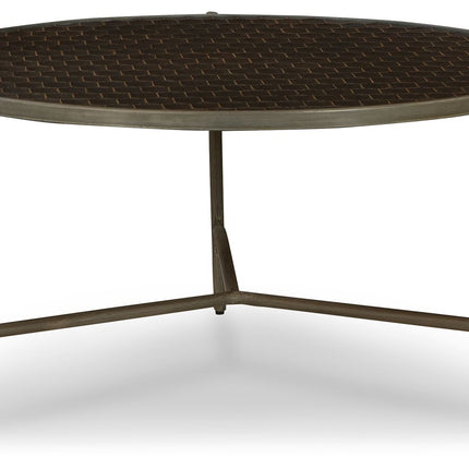 Doraley - Brown / Gray - Round Cocktail Table Signature Design by Ashley® 