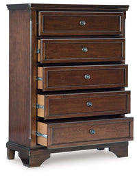 Trellington - Brown - Five Drawer Chest - Tony's Home Furnishings