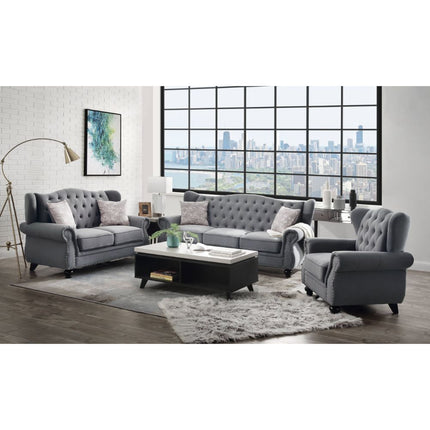 Hannes - Sofa - Gray Fabric ACME 