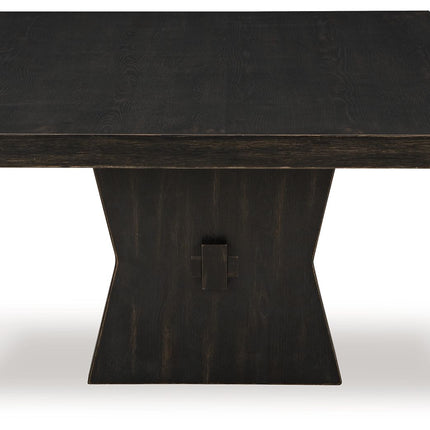 Galliden - Black - Rectangular Cocktail Table Signature Design by Ashley® 