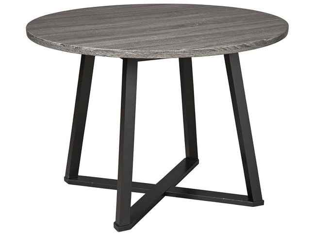 Centiar - Black / Gray - Round Dining Room Table Signature Design by Ashley® 