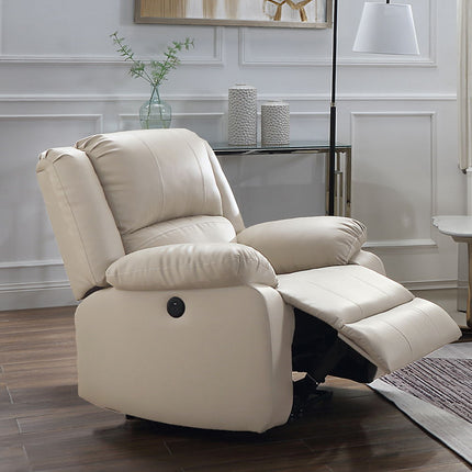 Zuriel - Power Motion Recliner With USB - Beige - Tony's Home Furnishings