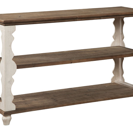 Alwyndale - Antique White / Brown - Console Sofa Table Ashley Furniture 