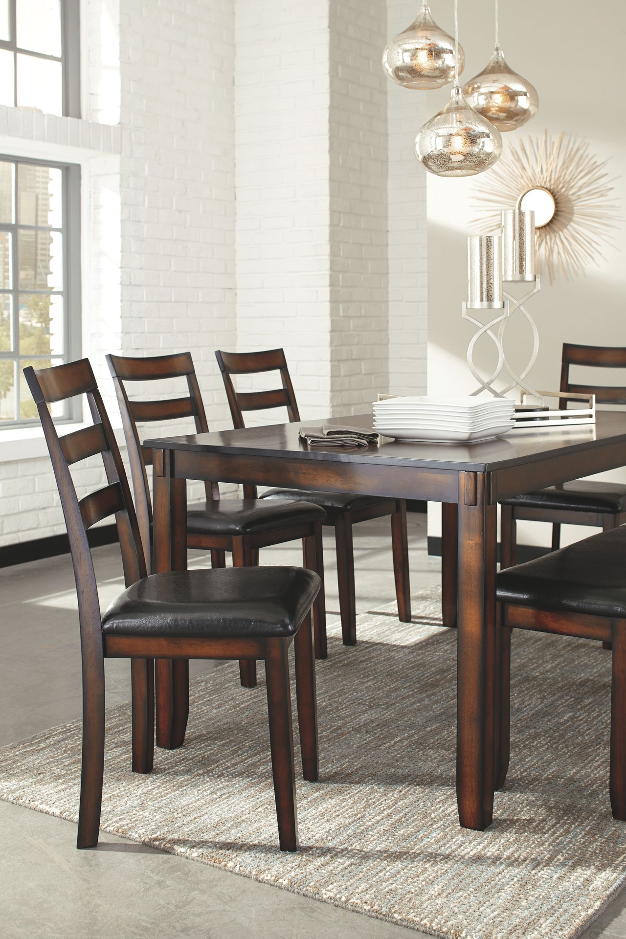 Coviar - Brown - Dining Room Table Set (Set of 6) - Tony's Home Furnishings
