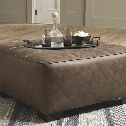 Abalone - Chocolate - Oversized Accent Ottoman Ashley Furniture 