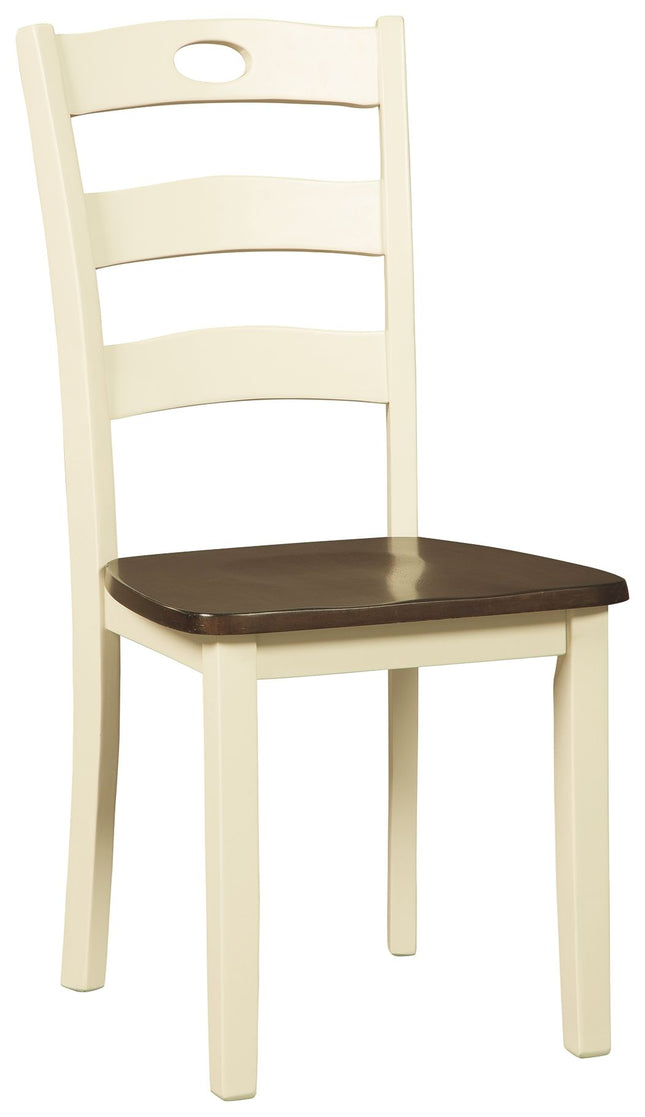 Woodanville - Cream / Brown - Dining Room Side Chair (Set of 2) Signature Design by Ashley® 