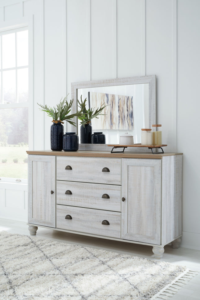 Haven Bay - Dresser, Mirror Signature Design by Ashley® 