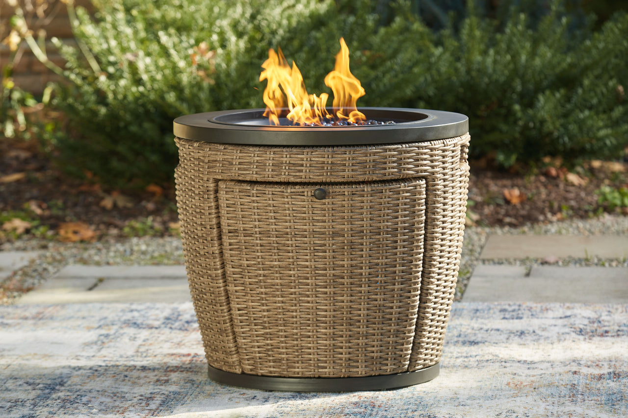 Malayah - Brown - Fire Pit - Tony's Home Furnishings