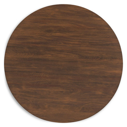 Lyncott - Brown - Round Dining Room Table Signature Design by Ashley® 