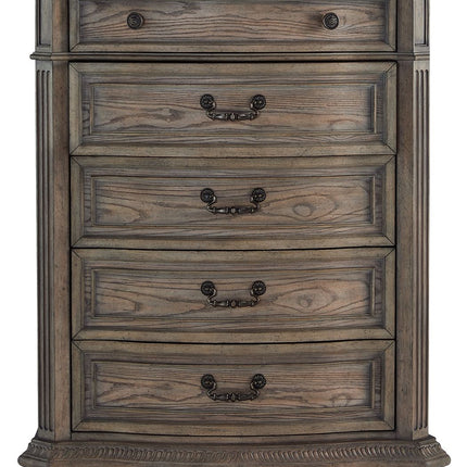 Ardenfield - Light Brown - Five Drawer Chest Signature Design by Ashley® 