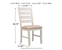 Thumbnail for Skempton - White - Dining Uph Side Chair (Set of 2) - Tony's Home Furnishings
