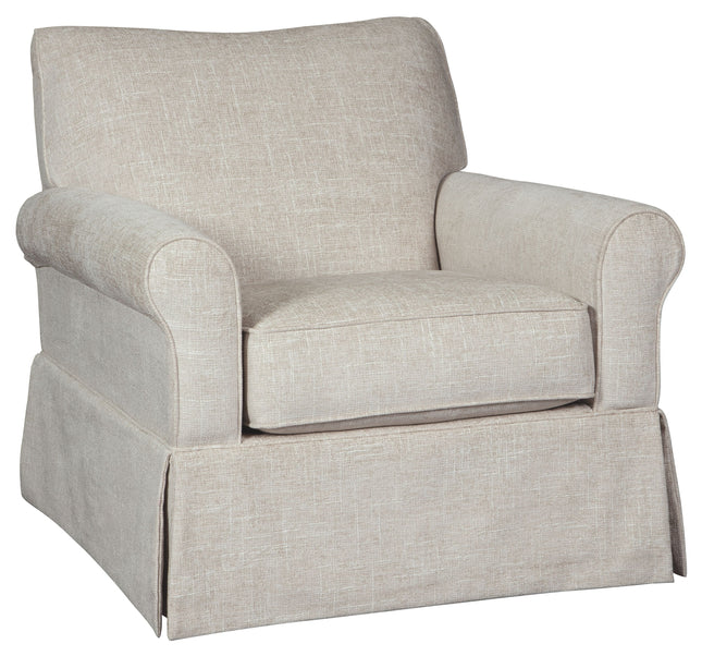 Searcy - Quartz - Swivel Glider Accent Chair Ashley Furniture 