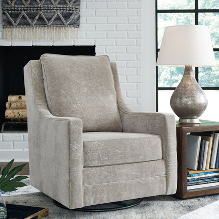 Kambria - Pebble - Swivel Glider Accent Chair Signature Design by Ashley® 