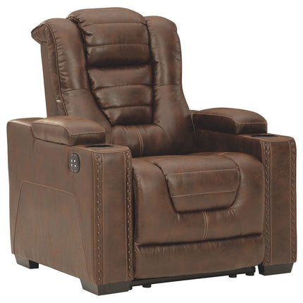 Owner's - Thyme - Pwr Recliner/Adj Headrest Ashley Furniture 