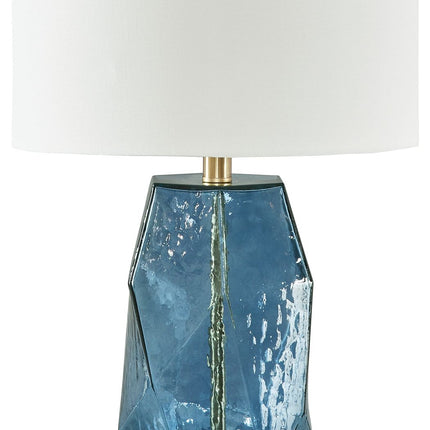 Tallow - Blue - Glass Table Lamp Signature Design by Ashley® 