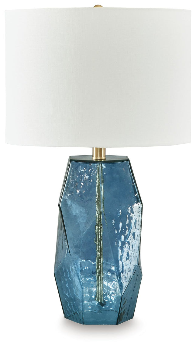 Tallow - Blue - Glass Table Lamp Signature Design by Ashley® 