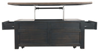 Thumbnail for Tyler - Grayish Brown / Black - Lift Top Cocktail Table - Tony's Home Furnishings