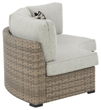 Thumbnail for Calworth - Beige - Curved Loveseat With Cushion - Tony's Home Furnishings
