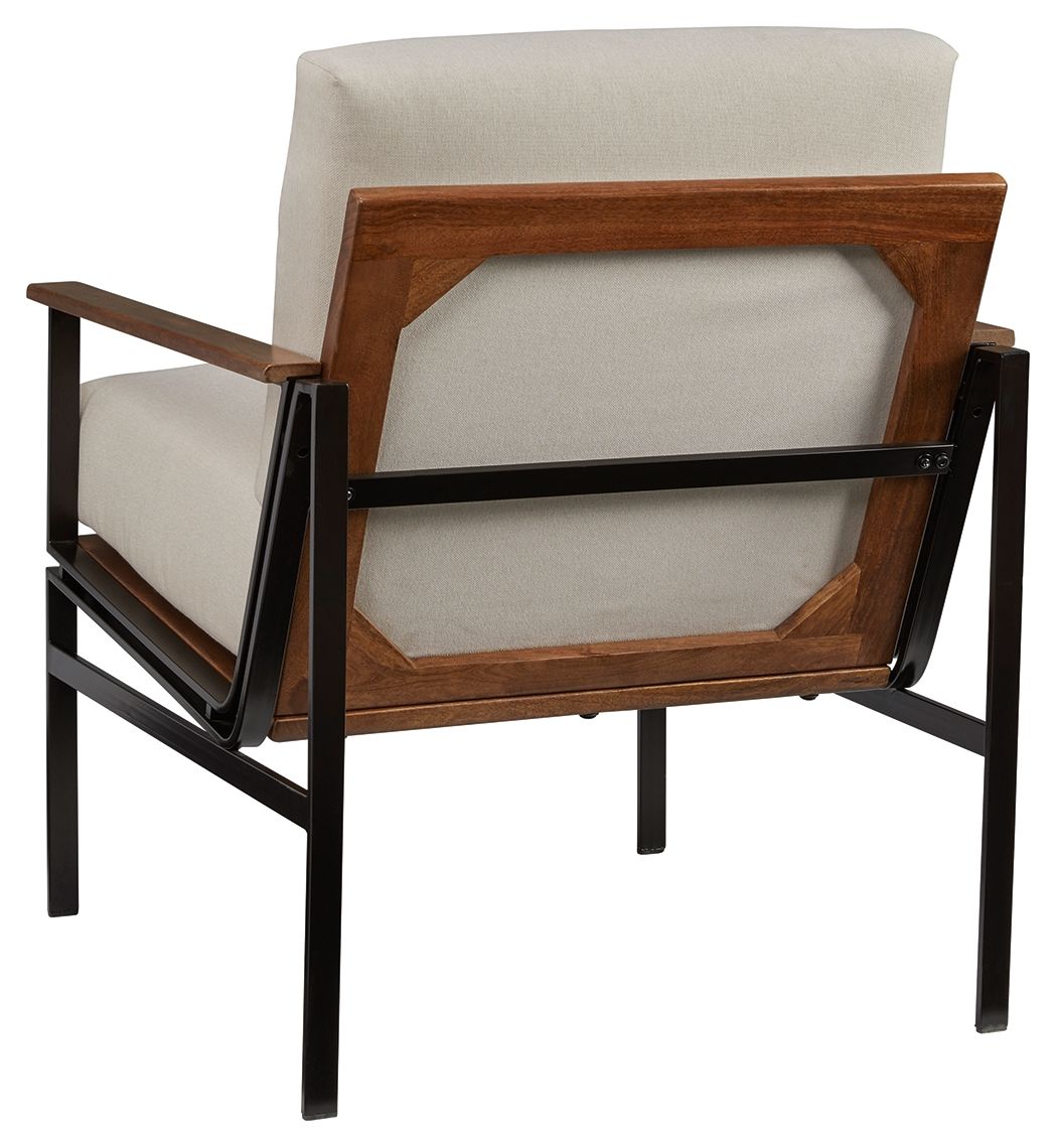 Tilden - Ivory / Brown - Accent Chair - Tony's Home Furnishings
