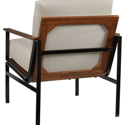 Tilden - Ivory / Brown - Accent Chair Ashley Furniture 