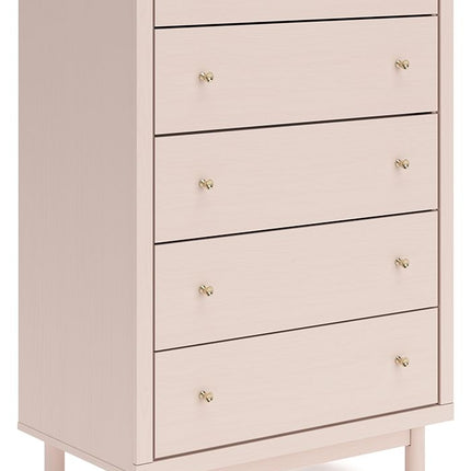 Wistenpine - Blush - Five Drawer Chest - Tony's Home Furnishings