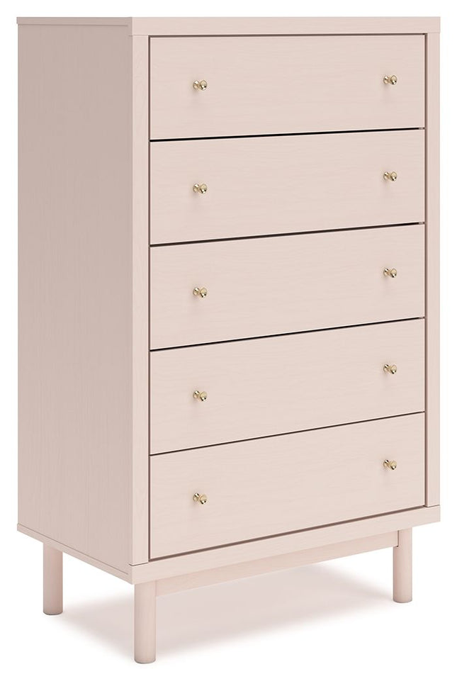 Wistenpine - Blush - Five Drawer Chest - Tony's Home Furnishings