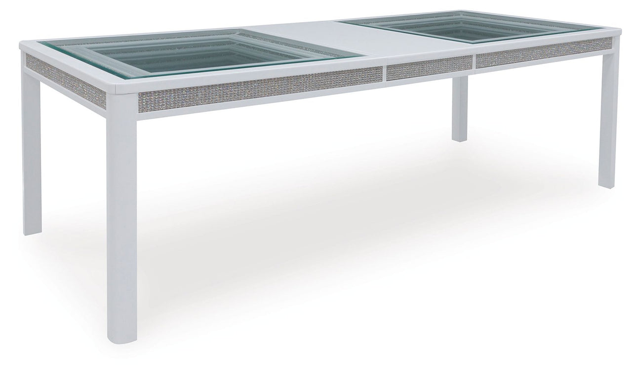 Chalanna - White - Rectangular Dining Room Extension Table - Tony's Home Furnishings