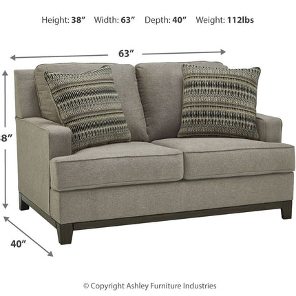 Kaywood - Granite - Loveseat Ashley Furniture 