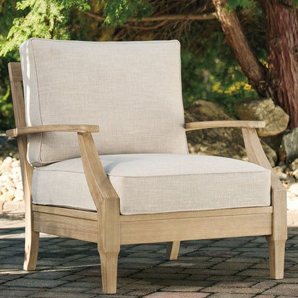 Clare - Beige - Lounge Chair W/Cushion Ashley Furniture 