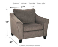 Thumbnail for Nemoli - Slate - Chair And A Half - Tony's Home Furnishings