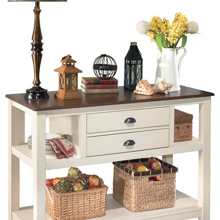 Whitesburg - Brown / Cottage White - Dining Room Server Ashley Furniture 