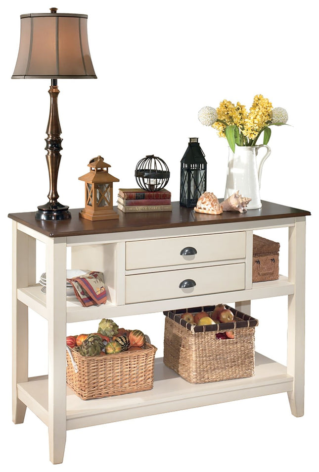 Whitesburg - Brown / Cottage White - Dining Room Server Ashley Furniture 