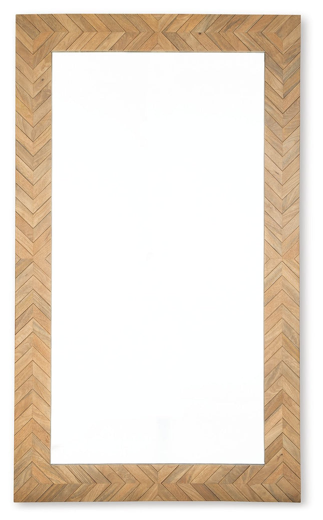 Waylane - Brown - Floor Mirror Signature Design by Ashley® 