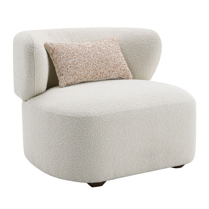 Darius - Accent Chair With Pillow - Beige Boucle ACME 