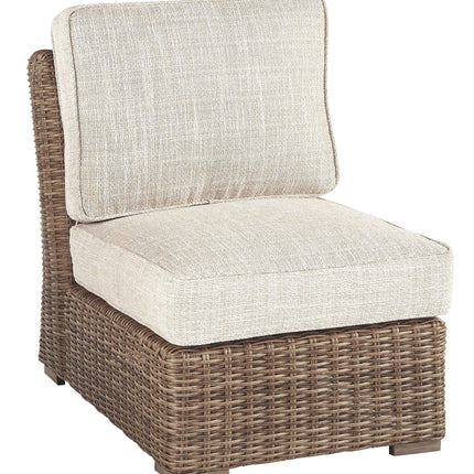 Beachcroft - Beige - Armless Chair W/Cushion Ashley Furniture 