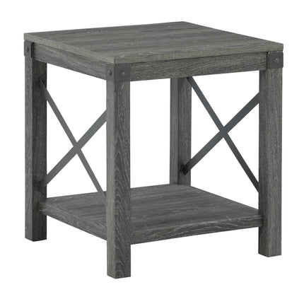 Freedan - Grayish Brown - 3 Pc. - Coffee Table, 2 End Tables Signature Design by Ashley® 