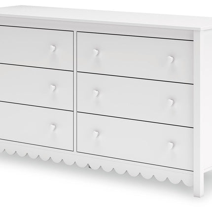 Hallityn - White - Six Drawer Dresser Signature Design by Ashley® 