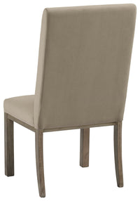 Thumbnail for Chrestner - Brown / Beige - 6 Pc. - Round Dining Room Table, 4 Side Chairs, Server