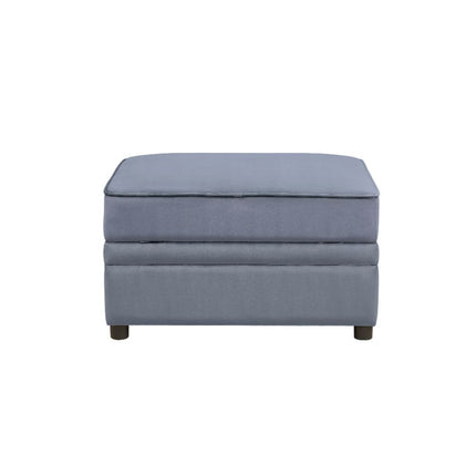 Bois II - Ottoman - Gray Velvet ACME 