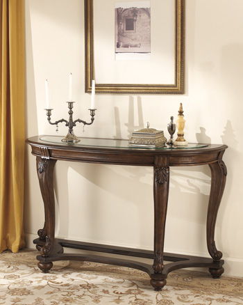 Norcastle - Dark Brown - Sofa Table Ashley Furniture 