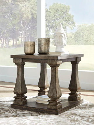 Johnelle - Gray - Rectangular End Table Ashley Furniture 