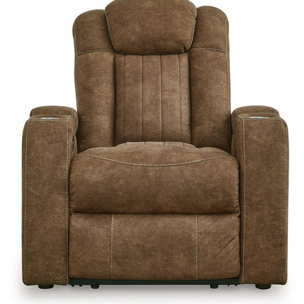 Wolfridge - Brindle - Power Recliner/Adj Headrest Signature Design by Ashley® 