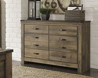 Trinell - Brown Dark - Six Drawer Dresser - 61.34