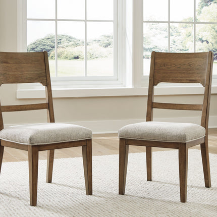 Cabalynn - Oatmeal / Light Brown - Dining Uph Side Chair (Set of 2) Signature Design by Ashley® 