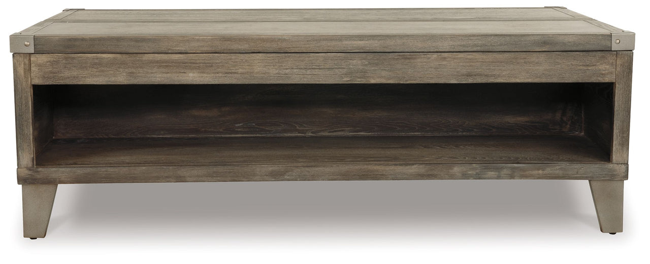 Chazney - Rustic Brown - Lift Top Cocktail Table - Tony's Home Furnishings
