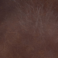 Brancaster - Stool - Vintage Brown Top Grain Leather & Aluminum - Tony's Home Furnishings